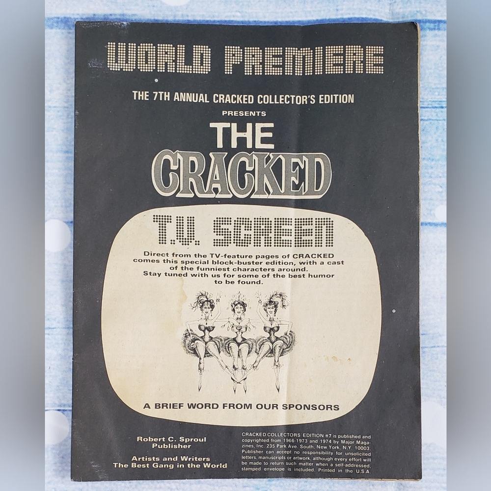 7th Annual Cracked Collectors Edition The Cracked TV Screen comic humor